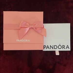 Pandora Coral Pink Box with Satin Bow